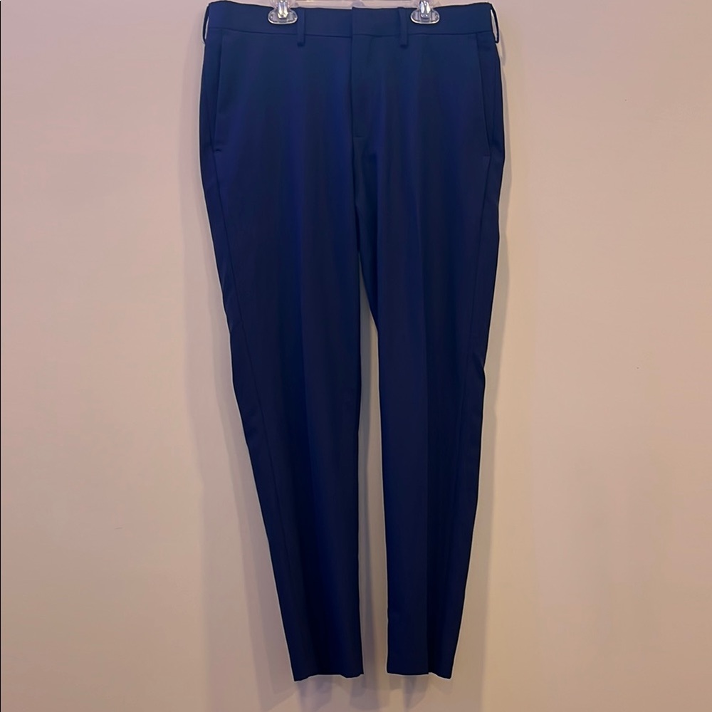 Haggar Blue Dress Pants Slim Fit Design